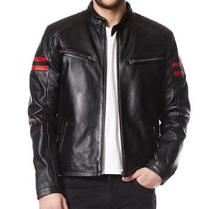 Veste en cuir de moto 2023 Offre Spéciale pour hommes/OEM & ODM Service vêtements de plein air veste en cuir de motard - Product Image 1