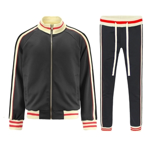 Conjunto Deportivo Transpirable de Punto para Hombre, Conjunto Deportivo Moderno de Dos Piezas, Conjunto Deportivo Flexible de Alta Elasticidad - Product Image 1
