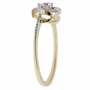 แหวนเพชรโมอิสสำหรับผู้หญิงดีไซน์แบบเกลียวหรูหราสำหรับครบรอบแต่งงานแบบสองโทนสีเงิน S925 - Product Image 3