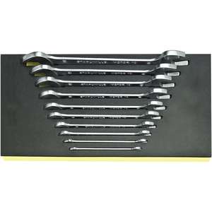 Clés à molette doubles Stahlwille TCS 10/10 6x7-24x27mm, lot de 10 avec incrustation TCS - Product Image 1