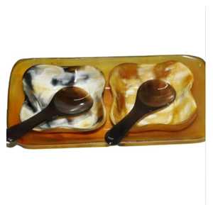 AALIYAN IMPEX Cuenco para servir cuerno de búfalo hecho a mano Desechable de alta calidad para proyectos de diseño de interiores personalizados de forma económica - Product Image 1