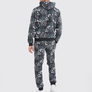 Survêtement personnalisé à impression bouffante Survêtement homme en coton polaire, lourd et surdimensionné, pantalon à jambes larges - Product Image 4