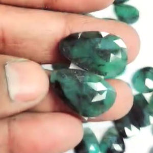 63 pares de rubí Esmeralda Natural 17-21mm tamaño libre ovalado corte Rosa cabujón elegante 1067 Cts lote espalda plana piedras preciosas sueltas para joyería - Product Image 4