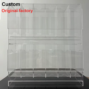 6 khe cắm Acrylic Booster Pack hiển thị trường hợp giao dịch trò chơi Yugioh PO Kemon TCG thẻ 3 khe cắm acry Booster Pack Dispenser hộp - Product Image 5