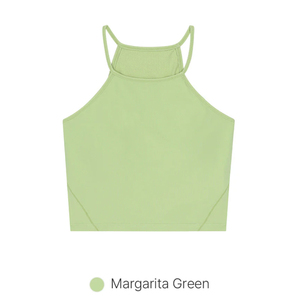 Haut court de yoga à col haut rembourré pour femmes, soutien-gorge de sport rembourré, débardeur d'entraînement, chemise de sport sans manches pour le fitness. - Product Image 6