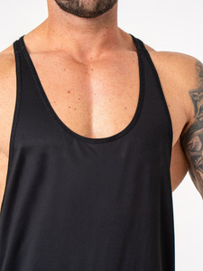 <b>Men</b> Muscle Tank Top Cotton Blend Breathable Fabric OEM Logo Print <b>Gym</b> Training <b>Vest</b> Private Label Bulk Orders <b>Gym</b> Stringer <b>Vest</b> - Product Image 4