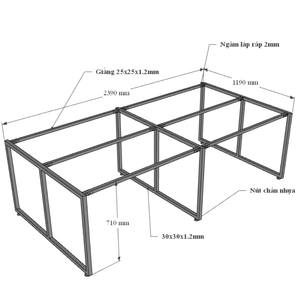 Minimalist 4-Person 240x120cm Rubberwood <b>Folding</b> Table HBMN012 - Product Image 4