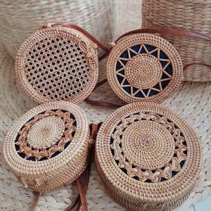 ราคาโรงงานที่ไม่ซ้ํากันสไตล์ Boho กระเป๋าหวายกลมกระเป๋าสตางค์สุภาพสตรีกระเป๋าสุภาพสตรีกระเป๋าถือผลิตในเวียดนาม - Product Image 6