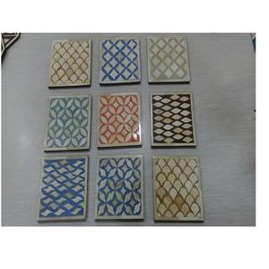 Design luxueux personnalisé couleur os incrustation sous-verres incrustation pour la maison cuisine tasse à thé caboteur meilleure qualité plateaux de service - Product Image 6