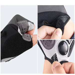 High Quality Half-Finger Leather <b>Gloves</b> for Cycling Gym Workouts Fitness <b>Training</b> <b>Weight</b> Lifting - Product Image 6
