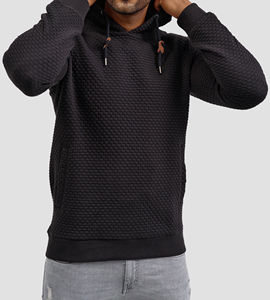 Sudadera con capucha de algodón 100% de alta calidad para hombre, ropa de calle, estilo liso, colores sólidos, de talla grande, precios al por mayor de invierno - Product Image 4