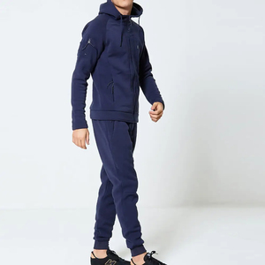 Chándal personalizado de alta calidad para hombre, chándal informal, conjunto deportivo atlético de manga larga para correr - Product Image 3