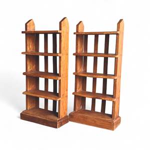 Traditional WOODEN BOOKSHELF <b>Vintage</b> Bookshelf handcrafted elegance living room Mix & Match Decor - MOQ 1 Container Only - Product Image 6