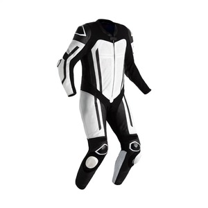 Combinaison de course de moto en cuir de vachette confortable et personnalisable grande taille imperméable coupe-vent Protection UV vêtements de sport pour le corps - Product Image 6