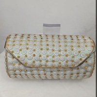 Magnifique pochette de soirée pour femme avec broderie de perles, design ajouré, luxe, fermeture magnétique carrée, pour mariée et soirée, nouveau design