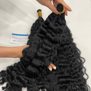 Cheveux humains vietnamiens 100% naturels, couleur noire, double trame, bouclés et volumineux, fournisseur de qualité supérieure - Product Image 2