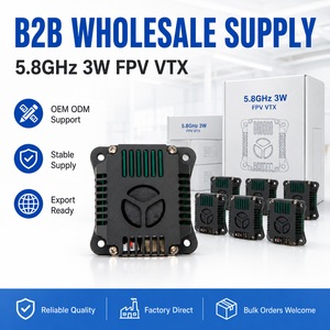 Transmisor de Video FPV VTX de 5.8GHz y 3W, Alta Potencia, Señal Estable, Refrigeración Integrada para Drones FPV UAV - Product Image 6