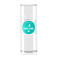 Tube à boisson personnalisé 7 cm, design européen, impression numérique personnalisée, transparent, écologique, réutilisable, pour fêtes, sans minimum de commande