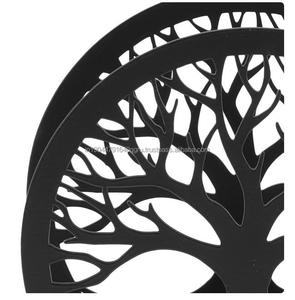 Custom <b>Light</b> luxury desktop metal wrought iron big <b>tree</b> denim shape storage rack living room vertical paper towel holder napkin - Product Image 5