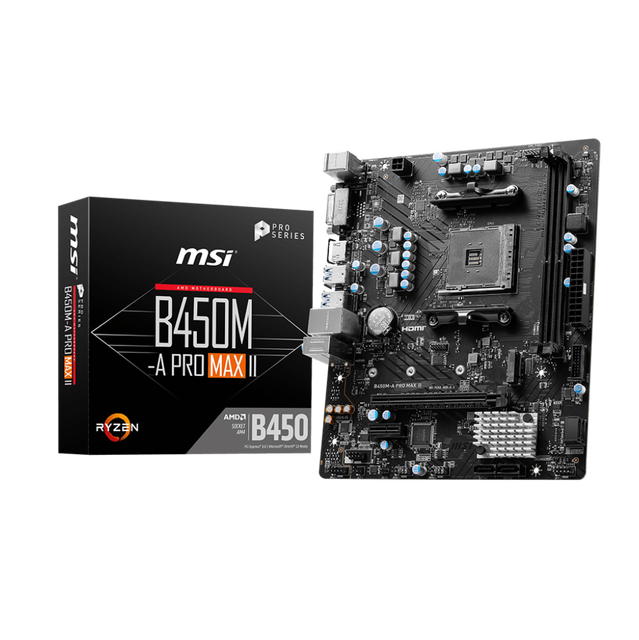 Hot Sale MSI B450M a PRO MAX II Gaming Motherboard AM4 SOCKET DDR4 Ram Computer Motherboard Gaming