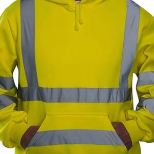 Élégant 100% Polyester Salut Vis À Capuche À Séchage Rapide Léger Vêtements De Travail Personnalisable Réfléchissant Vêtements De Sécurité Top Tendance Nouveau - Product Image 3