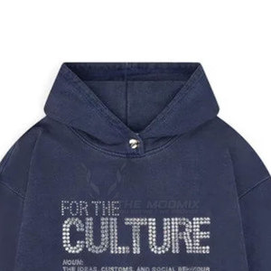 เสื้อฮู้ดดี้ผู้ชายประดับเพชรคุณภาพสูง ดีไซน์สวย ระบายอากาศได้ดี MOQ ต่ำ - Product Image 2