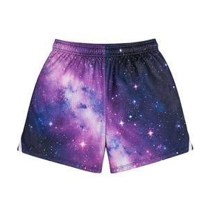 Pantalones cortos deportivos de verano para hombre, pantalones de malla de seda helada de secado rápido, informales, holgados, con logotipo frontal, transpirable, patrón sólido, estilos calientes - Product Image 4