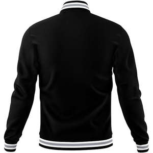 Chaqueta de béisbol unisex personalizada de alta calidad con diseño transpirable al por mayor chaqueta deportiva informal personalizada chaqueta universitaria para hombre - Product Image 2