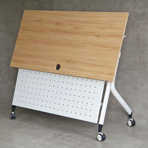 HBMS012 120x60cm <b>Foldable</b> Mobile <b>Desk</b> Minimalist Design Plywood with Protective Panel - Product Image 5