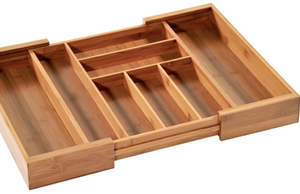 Adjustable Solid Wood <b>Cutlery</b> <b>Tray</b> (FSC 100%) - Product Image 6