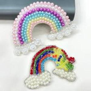 Parches Bordados con Cuentas de Alta Calidad, Apliques con Cuentas Cosidas a Mano para Vestidos y Chaquetas, Disponibles al Mejor Precio - Product Image 1