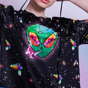 Venta al por mayor Halloween camisetas 3D imprimir camisetas esqueleto hombres 3D impreso camiseta - Product Image 5