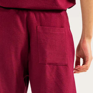 <b>Men</b> Casual <b>Shorts</b> with Pockets Mid Waist 100% Cotton terry Breathable OEM Custom Color Gym Fitness Sportswear - Product Image 5