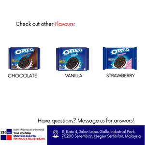 Oreo บิสกิตผสมสีขาวเข้ม27.6กรัมมีหลายแพ็คครีมโกโก้คุกกี้ฮาลาลมอนเดเลซมาเลเซีย - Product Image 4