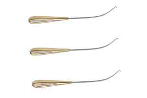 Instrument chirurgical de base Dentavex Corporation : Crochet nerveux incurvé droit-gauche en acier inoxydable de 24,0 cm, alimenté par machine - Product Image 2