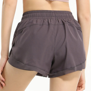 Short de sport pour femmes fabriqué en usine coton de haute qualité respirant lavé Design chaud décoration de poche Push-up Logo personnalisable - Product Image 6