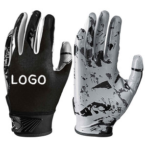 Gants de football américain Street Wear Design personnalisé Meilleure qualité Grip antidérapant Clubs Training Gants de football américain - Product Image 5