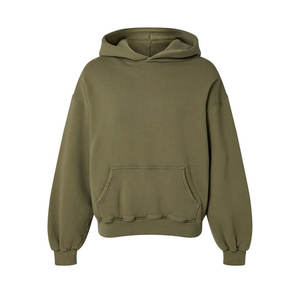 Solid Color 100% Cotton Adult <b>Green</b> Hoodie Fashion Sports Outdoor Top High Quality <b>Hoodies</b> for <b>Man</b> - Product Image 1