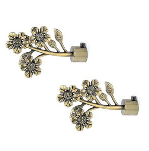 Embouts de rideau d'oiseau d'amour en laiton antique sans supports Lot de 2 pièces (embouts 1 paire) ensemble de supports de rideau/supports - Product Image 2