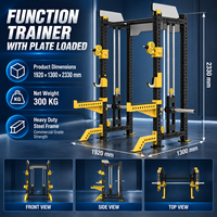Rack d'entraînement multifonction BN pour le corps entier, idéal pour les studios de fitness, les hôtels et les salles de sport – Rack de musculation 3-en-1 avec machine Smith et système de charge par plaques