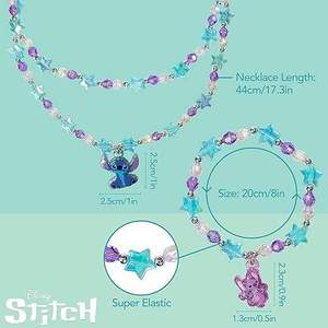 Accessoire de jeu Lilo & Stitch : Coffret de bijoux 3 pièces (collier, bracelet, bague) – Lot de 150 unités en gros, livraison gratuite - Product Image 1
