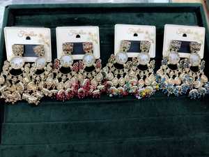 Pendientes Jhumki Indios en Oferta, Pendientes de Circonita Chapados en Oro Antiguo, Joyería para Mujer, Pendientes de Perlas, Joyería para Mujer - Product Image 4