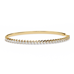 Magnifique bracelet et jonc en or 18 carats avec diamants de laboratoire - Product Image 4