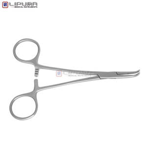 MIXTER-Pince hémostatique incurvée pour bébés pédiatriques de 5 pouces, manuelle, en acier inoxydable, partiellement dentelée, à saisir chirurgicalement MOL - Product Image 2