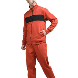 Ensemble de survêtements délavés à l'acide unisexe imprimé personnalisé Sweat à capuche zippé intégral Pantalon de survêtement empilé Survêtement vintage pour hommes pour l'hiver - Product Image 3
