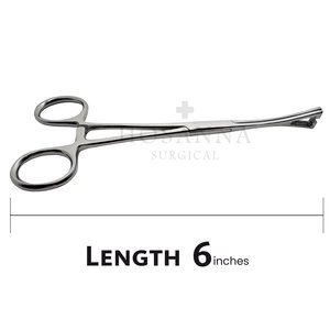 Pince non fendue Pennington en acier inoxydable de qualité supérieure Outil de perçage corporel manuel Instruments chirurgicaux à base d'extrémité fermée - Product Image 4