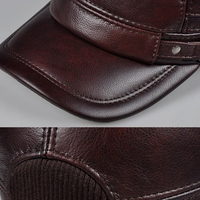 Gorra de Béisbol Deportiva para Hombre, de Tela de Rizo PU Vintage, Transpirable e Impermeable, con Logotipo Personalizado, Ajustable, Talla 3D, para las Cuatro Estaciones