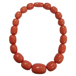 Collier en perles de résine artisanale, forme irrégulière fantaisie, avec attaches à vis, collier moderne tribal en perles, bijoux - Product Image 5