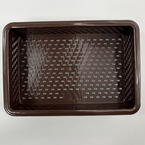 Plateau pour ustensiles de cuisine rectangulaire multi-usages en plastique empilable compact Service OEM/ODM - Product Image 4