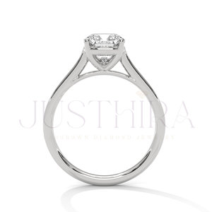 Premium VVS Cushion Cut Moissanite Diamond Prong Solitaire <b>Ring</b> for Women Silver Gold Rose Gold Plating Options Free Shipping - Product Image 4